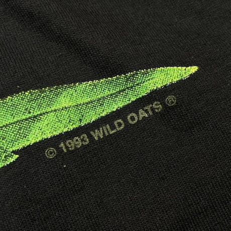 WEED SKULL L/S HOODED TEE 1993 WILD OATS  XL 4082