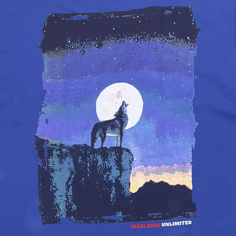 Marlboro UNLIMITED COYOTE POCKET TEE BLUE FITS  