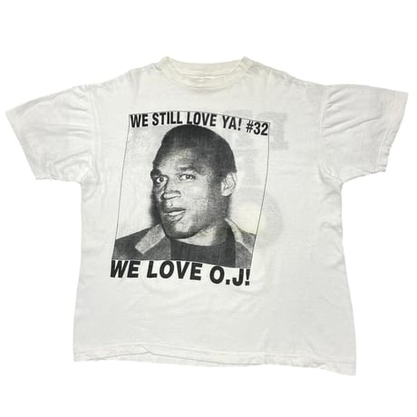 OJ SIMPSON PRAY FOR OJ PORTRAIT WHITE XL 0463
