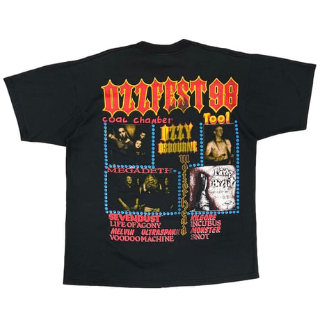 OZZY OSBOURNE OZZ FEST 98 FRUIT OF THE LOOM BEST XL 2330