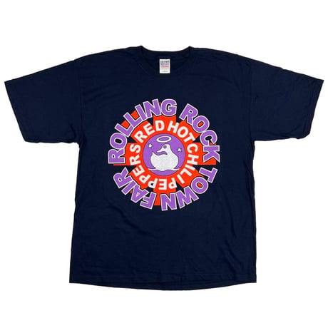 RED HOT CHILI PEPPERS ROLLING ROCK TOWN FAIR NAVY GILDAN HAITI XL 3170