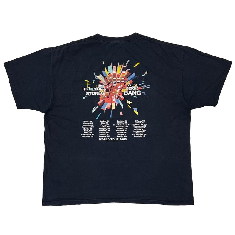 トップス The Roling Stones A Bigger Bang 05-06 ROLLING STONES 2006 LIP & TONGUE A BIGGER BANG