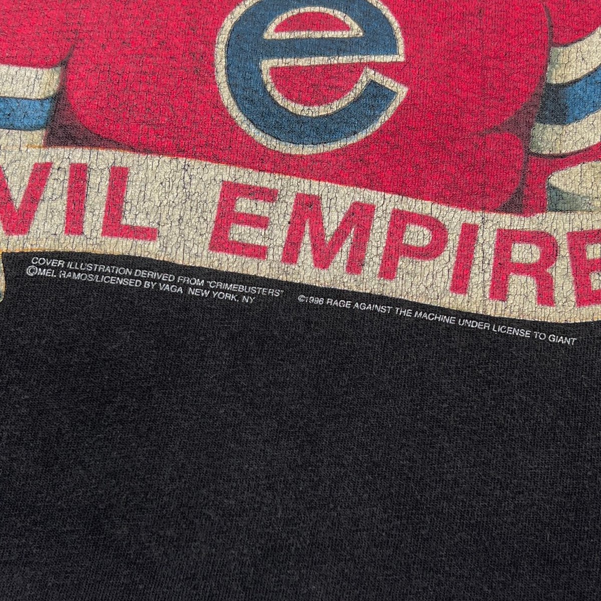 RAGE AGAINST THE MACHINE XL レッド RAGE AGAINST THE MACHINE EVIL EMPIRE LOGO RED C