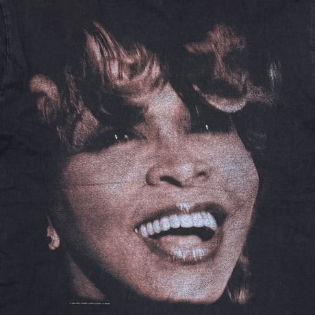 TINA TURNER TWENTY FOUR SEVEN TEE BLACK BG XL 0257