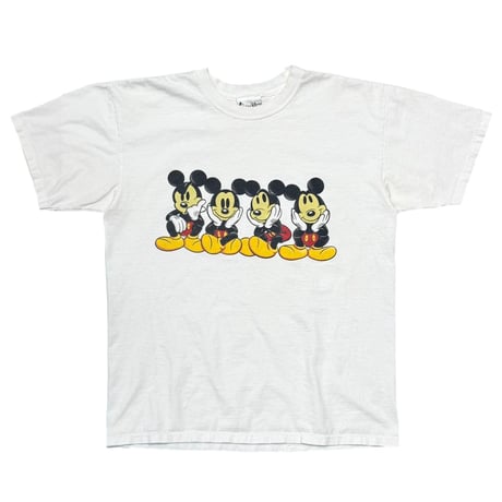 DISNEY VINTAGE 4 MICKEY MOUSE WHITE LARGE 4209