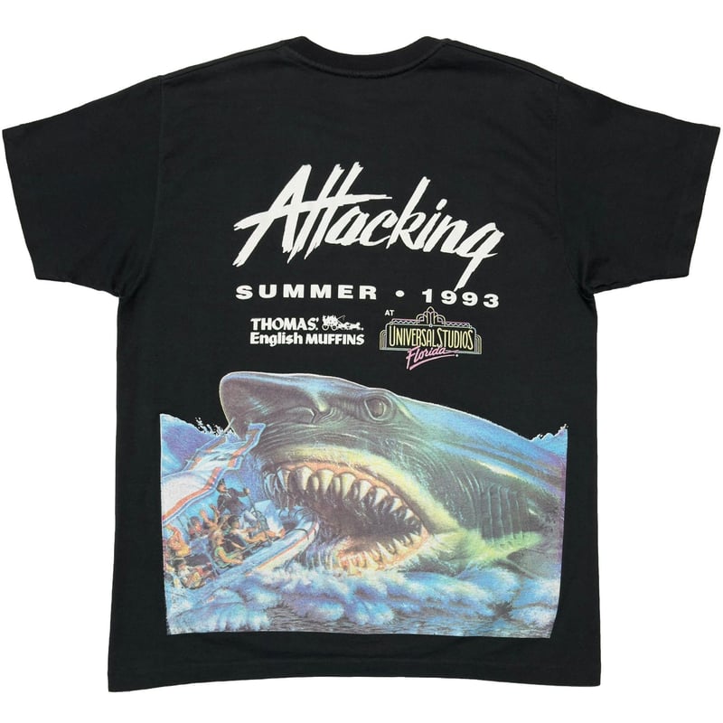 JAWS Attacking SUMMER 1993 tシャツ JAWS Attacking SUMMER 1993 UNIVERSAL STUDIOS FL