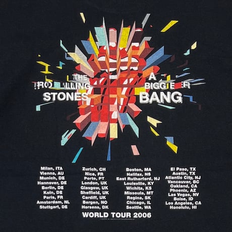 THE ROLLING STONES LIP & TONGUE A BIGGER BANG 2006 anvil LARGE 1216