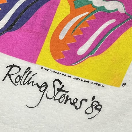 ROLLING STONES THE NORTH AMERICAN TOUR 1989 ROYAL TAG XL WHITE 2054