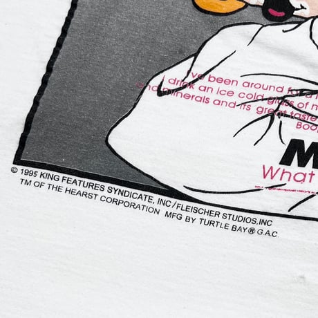 BETTY BOOP GOT MILK PARODY 1995 WHITE OSFM FITS XL-XXL 6965