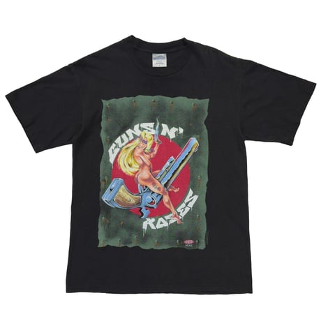 GUNS N' ROSES 1991-1992 NAKED GIRL RIDING GUN BROCKUM LARGE 6211