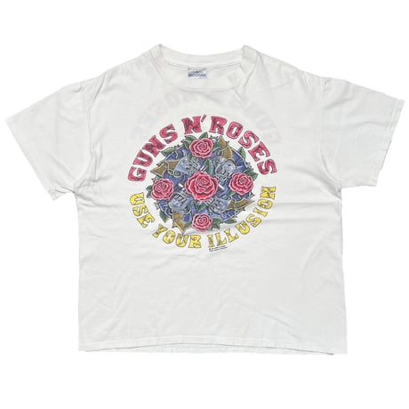 GUNS N' ROSES USE YOUR ILLUSION GUN & ROSE WHITE BROCKUM XL 8030