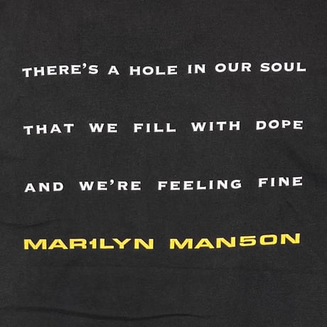 MARILYN MANSON 1998 I Don’t Like The Drugs (But The Drugs Like Me) WINTER LAND LARGE 2324