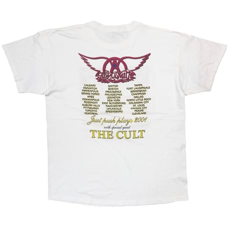 AEROSMITH JUST PUSH PLAY TOUR 2001 SORAYAMA FRUIT OF THE LOOM XL 1087