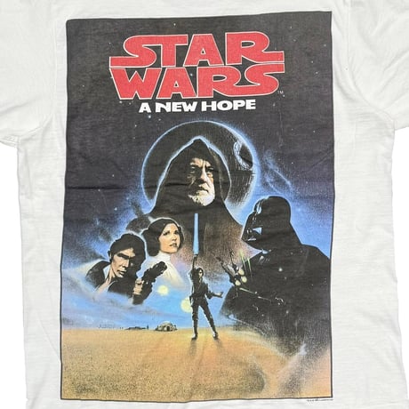 STAR WARS 1995 A NEW HOPE MOVIE POSTER DESIGN WHITE CHANGES LARGE 3763