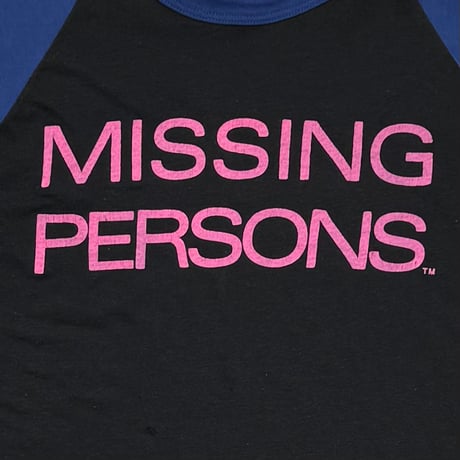 MISSING PERSONS RHYME&REASON TOUR 1984 FITS LARGE 6722