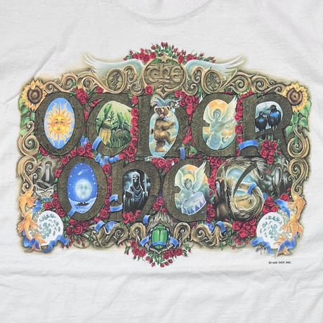 GRATEFUL DEAD ROSE Y2K WHITE LIQUID BLUE LARGE 1470