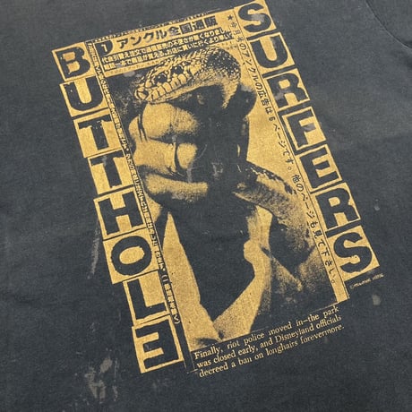 BUTTHOLE SURFERS 1993 INDEPENDENT WORM SALOON アンクル全国通販 TEE BLACK FITS XL 9780