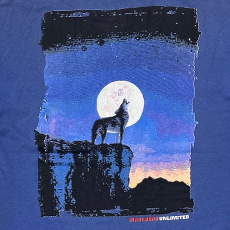 Marlboro UNLIMITED COYOTE POCKET TEE BLUE FITS XL 8929