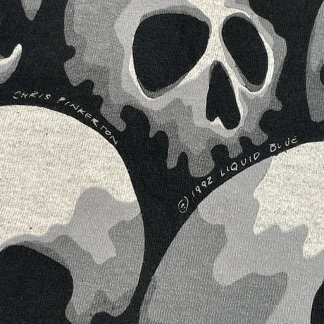 LIQUID BLUE 1992 10,000 SKULL TEE LARGE 8354