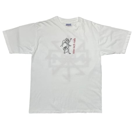 NINE INCH NAILS 1995 DEVIL TOUR WHITE ALL SPORT LARGE 9619