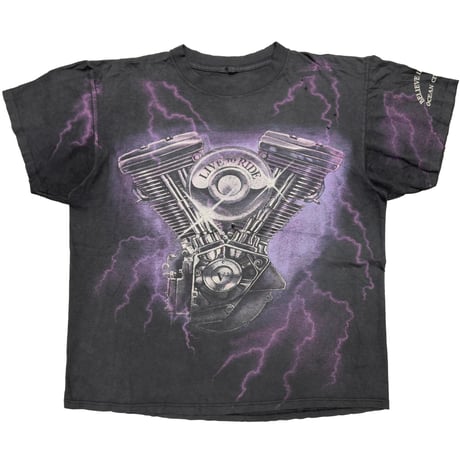 HARLEY DAVIDSON LIVE TO RIDE V2 ENGINE EAGLE PUEPLE THUNDER BELIEVE IN MAGIC OCEAN CITY FITS XL 6135
