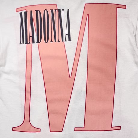 MADONNA 1992 DOUBLE SIDE WHITE HANES LARGE 0984