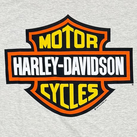 HARLEY DAVIDSON 1990 ORANGE EMBLEM OATMEAL XL 5500
