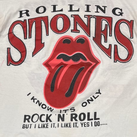 ROLLING STONES VOODOO LOUNGE LIP & TONGUE ROCK 'N' ROLL BOOTLEG WHITE FITS XL 0209