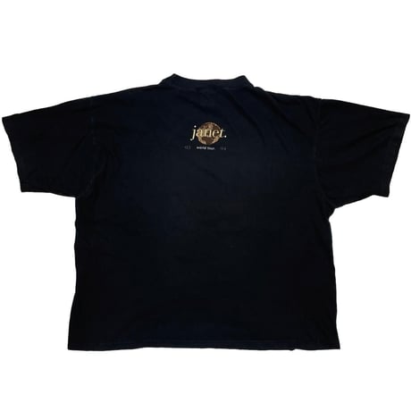 JANET JACKSON 1993-1994 WORLD TOUR TEE COTTON REPUBLIC TAG BLACK XL 8897