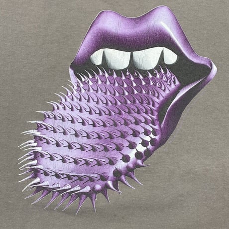 ROLLING STONES VOODOO LOUNGE PURPLE SPIKE TONGUE GREIGE BROCKUM XL 9030