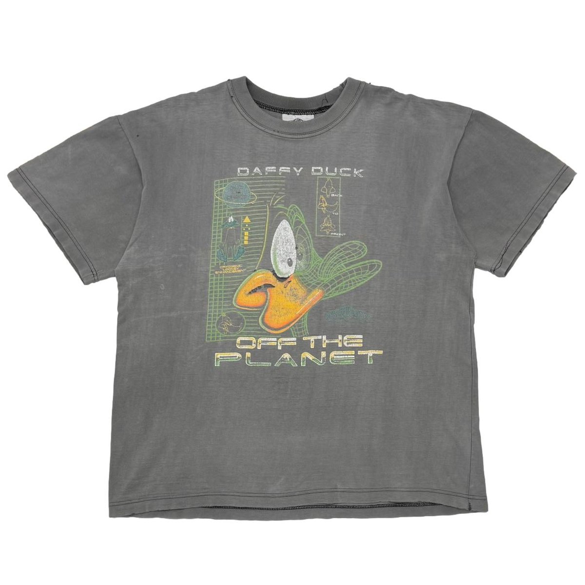 Daffyです DAFFY DUCK OFF THE PLANET FADED BLACK FITS XL 8