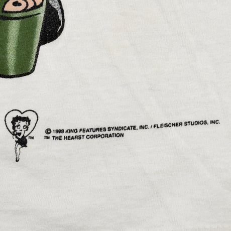 BETTY BOOP 1998 Talk To The Hand! WHITE FITS MEDIUM 6037