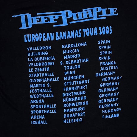DEEP PURPLE EUROPEAN BANANAS TOUR 2003 BOOTLEG LARGE 4899