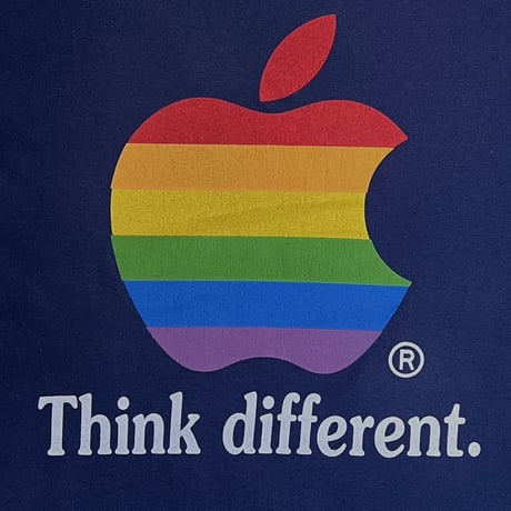 Apple MULTI COLOUR LOGO Think different NAVY FITS XL 4115