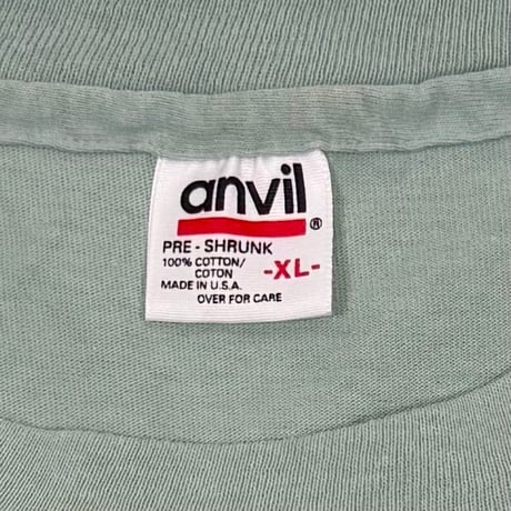 Budweiser 1995 FROG IN POCKET PRINT TEAL anvil XL 0175