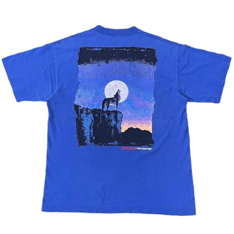 Marlboro UNLIMITED COYOTE POCKET TEE BLUE FITS LARGE 6