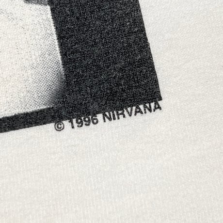 NIRVANA 1996 MEMBER MONOCHROME PORTRAIT WHITE ANVIL LARGE 1803