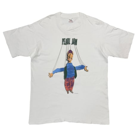 PEARL JAM 1993 FREAK WHITE FRUIT OF THE LOOM LARGE 0517