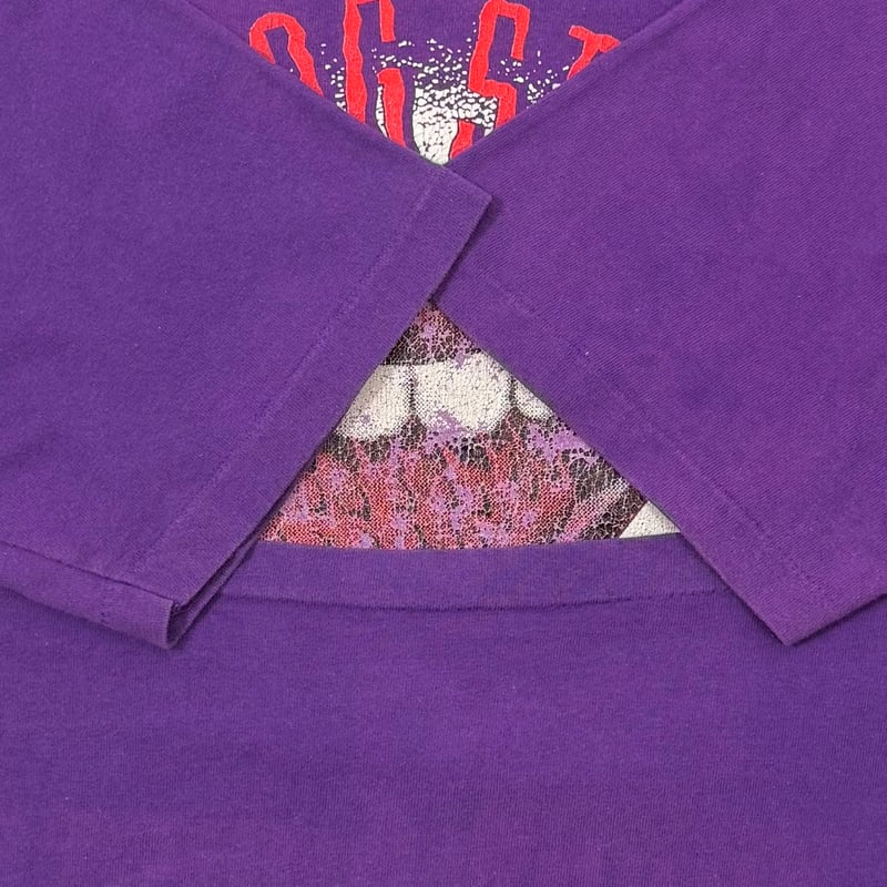 ローリングストーンズ L スパイクタン パープル ヴードゥーラウンジ ローリングストーンズ L スパイクタン パープル グレー 90s