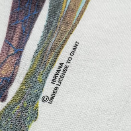NIRVANA IN UTERO WHITE GIANT BY TULTEX LARGE 3086