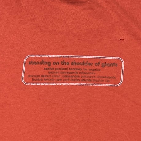oasis standing on the shoulder of giants ORANGE anvil LARGE 9599
