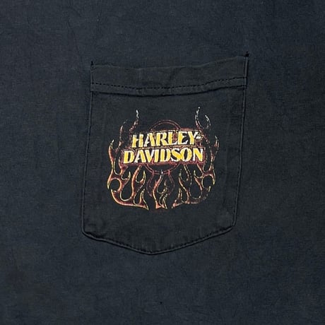 HARLEY DAVIDSON RED RIVER POCKET FLAME LS FITS XL 0740