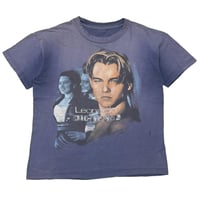 LEONARDO DICAPRIO FRONT TITANIC DOBLESIDE BOOTLEG FADED BLUE FITS LARGE 9139