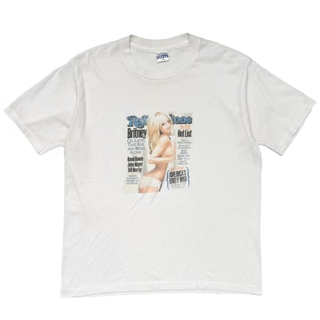BRITNEY SPEARS ROLLINGSTONE MAGAZINE COVER WHITE LARGE 8583