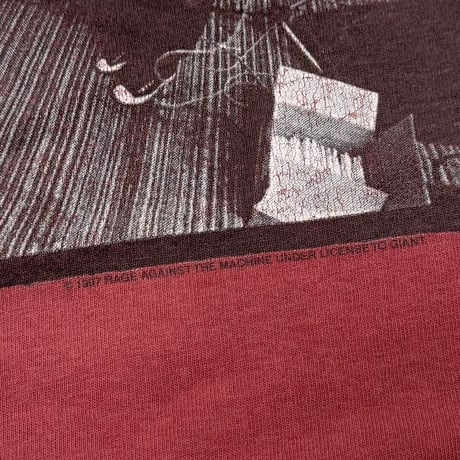 RAGE AGAINST THE MACHINE 1997 MEMBER PORTRAIT BURGUNDY giant MEDIUM 7265