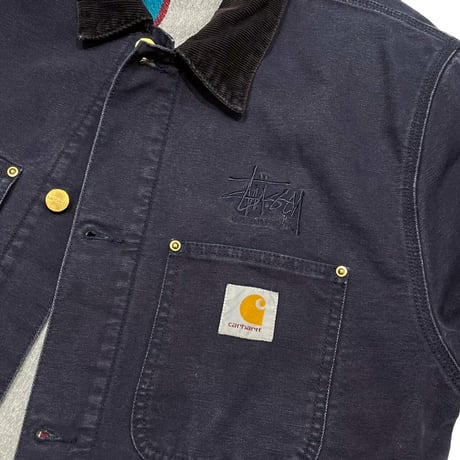 LAST OF STORE STUSSY CARHARTT WIP CHORE COAT NAVY XL 0676
