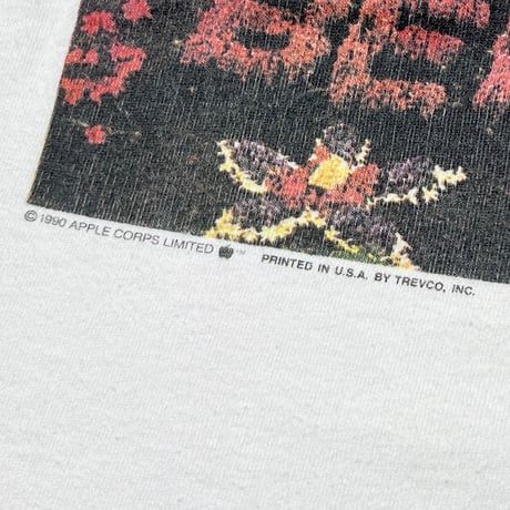THE BEATLES 1990 LONELY HEARTS WHITE FRUIT OF THE LOOM XL 0883