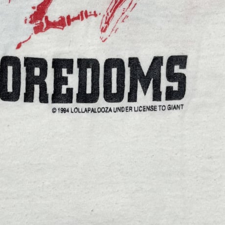 LOLLAPALOOZA 1994 NINE TEEN FITS LARGE 0902