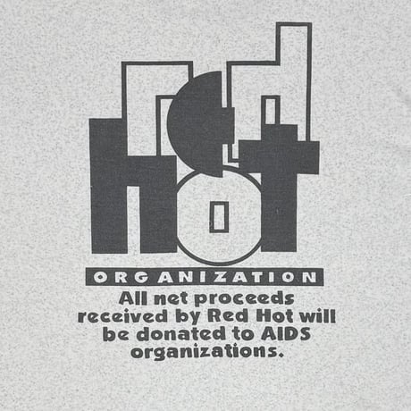 DONATED TO AIDS RED HOT CHILI PEPPER CIRCLE LOGO GREY FITS XL 8967