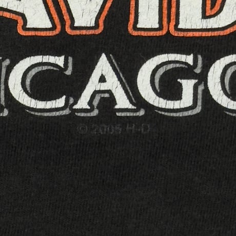 HARLEY DAVIDSON FLAME POCKET LS TEE CHICAGO XL 7415
